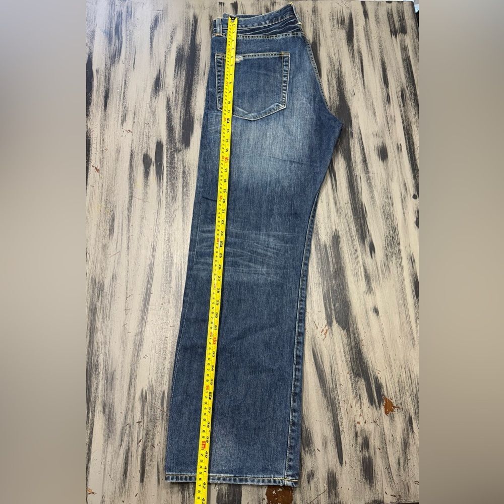 Ed Hardy Men’s Distressed Blue Denim Jeans Y2K new without tags - Picture 9 of 14